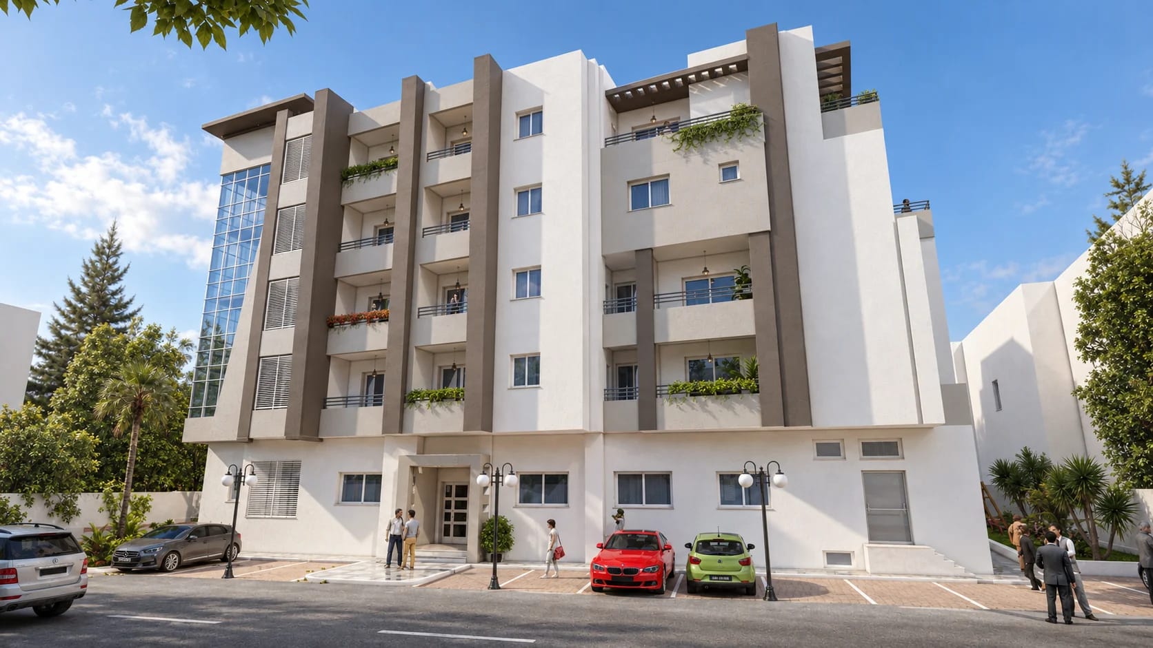 Balcons · Visualisation photoréaliste