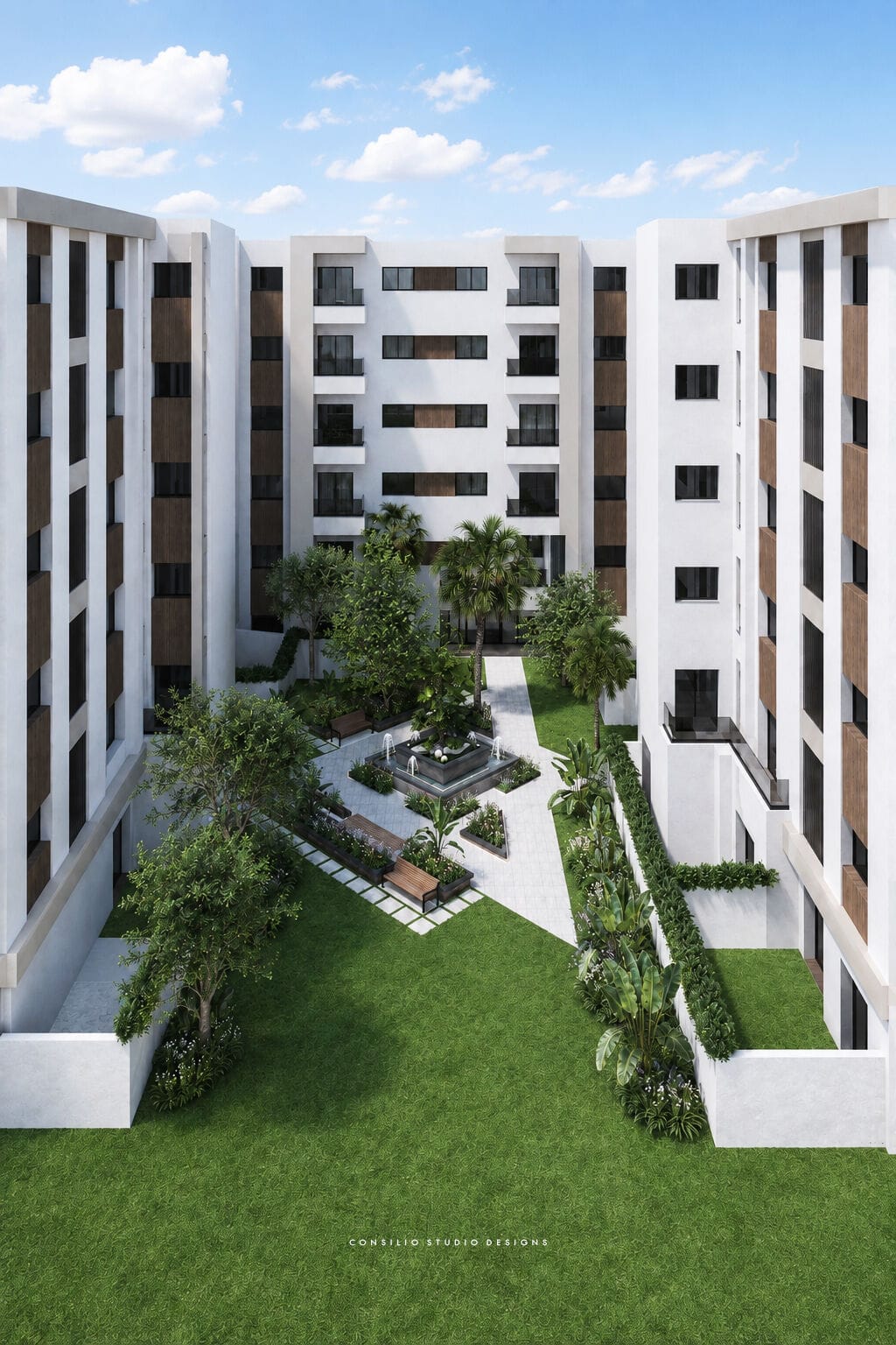 Patio paysager