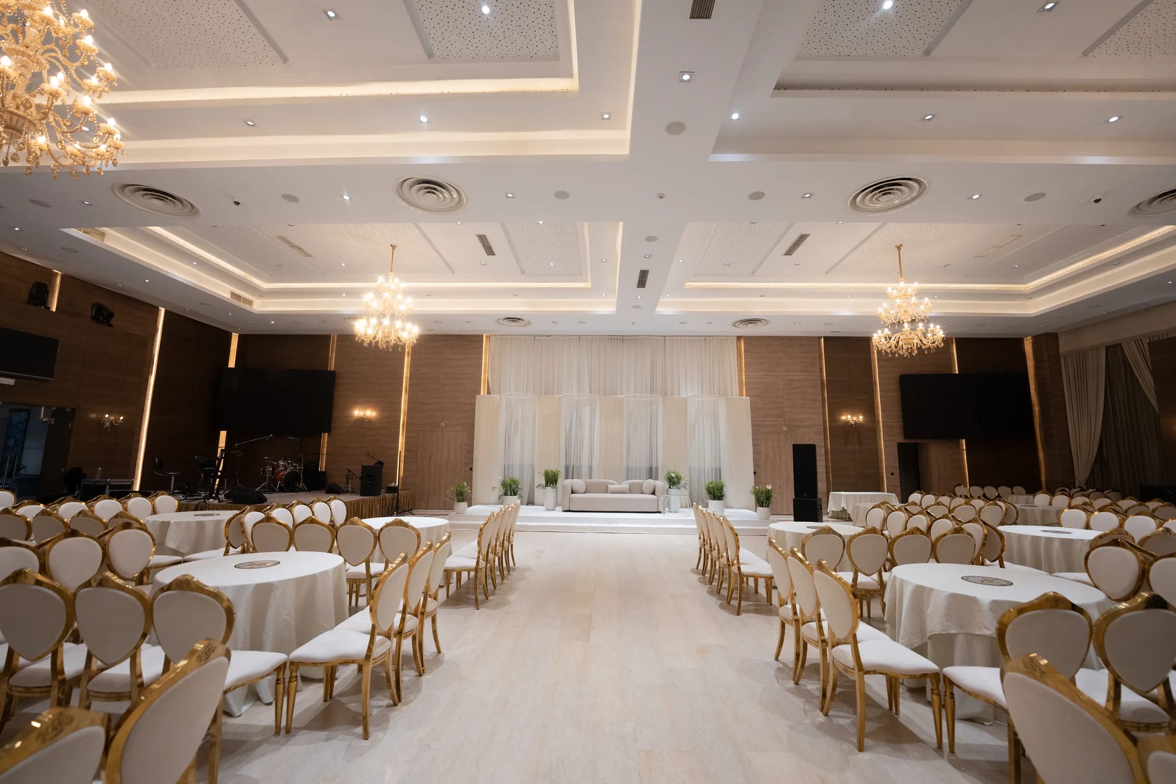 Salle de réception aménagée