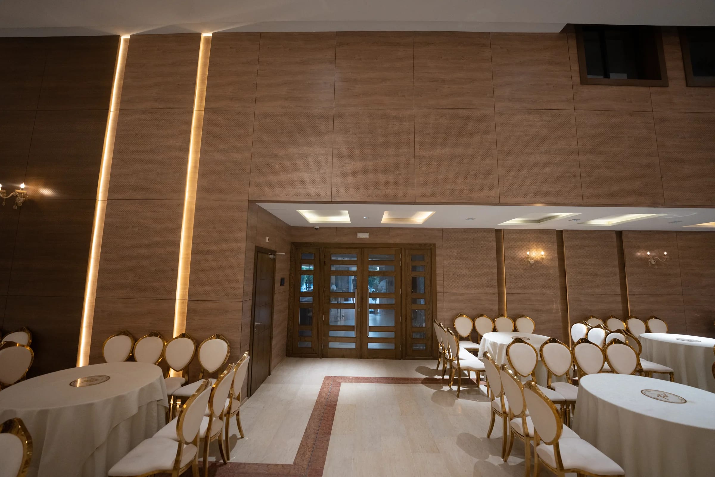 Salle de réception aménagée