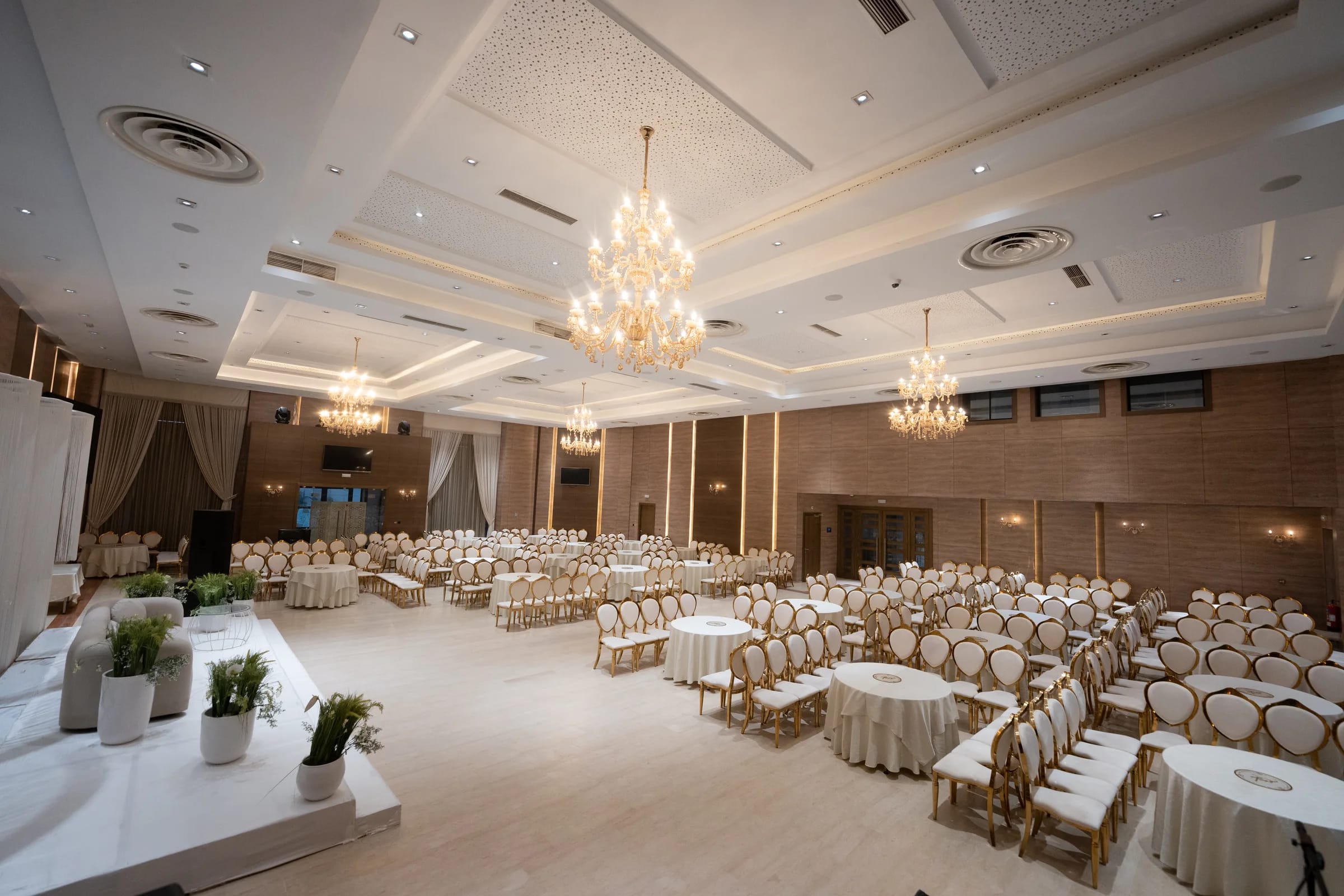 Salle de réception aménagée