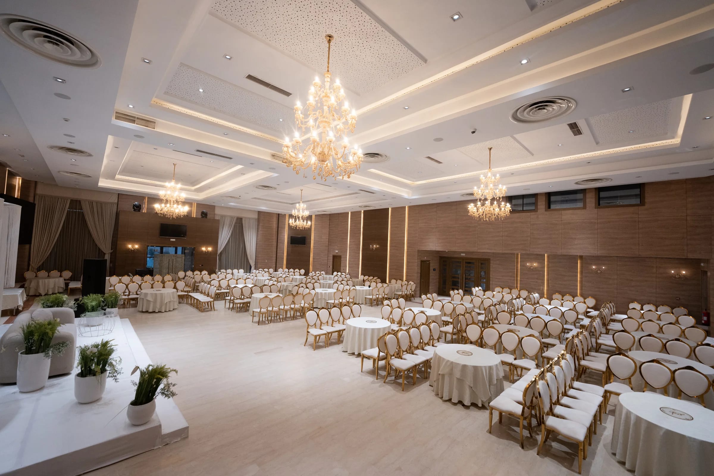 Salle de réception aménagée
