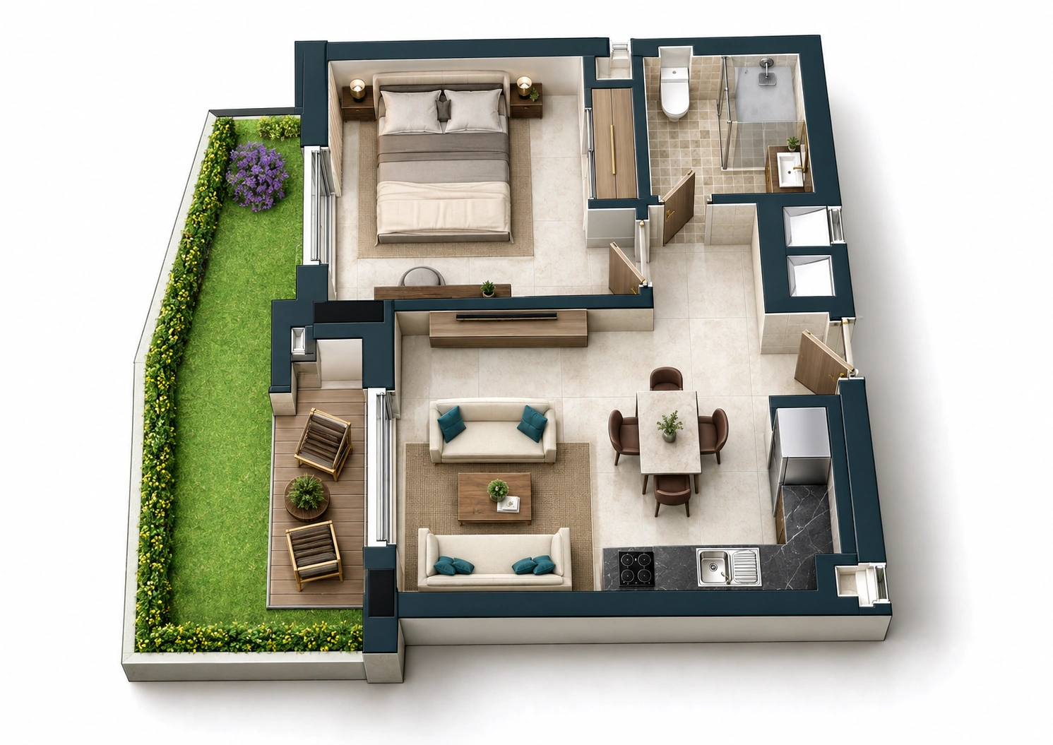 Appartement A01 · 3D