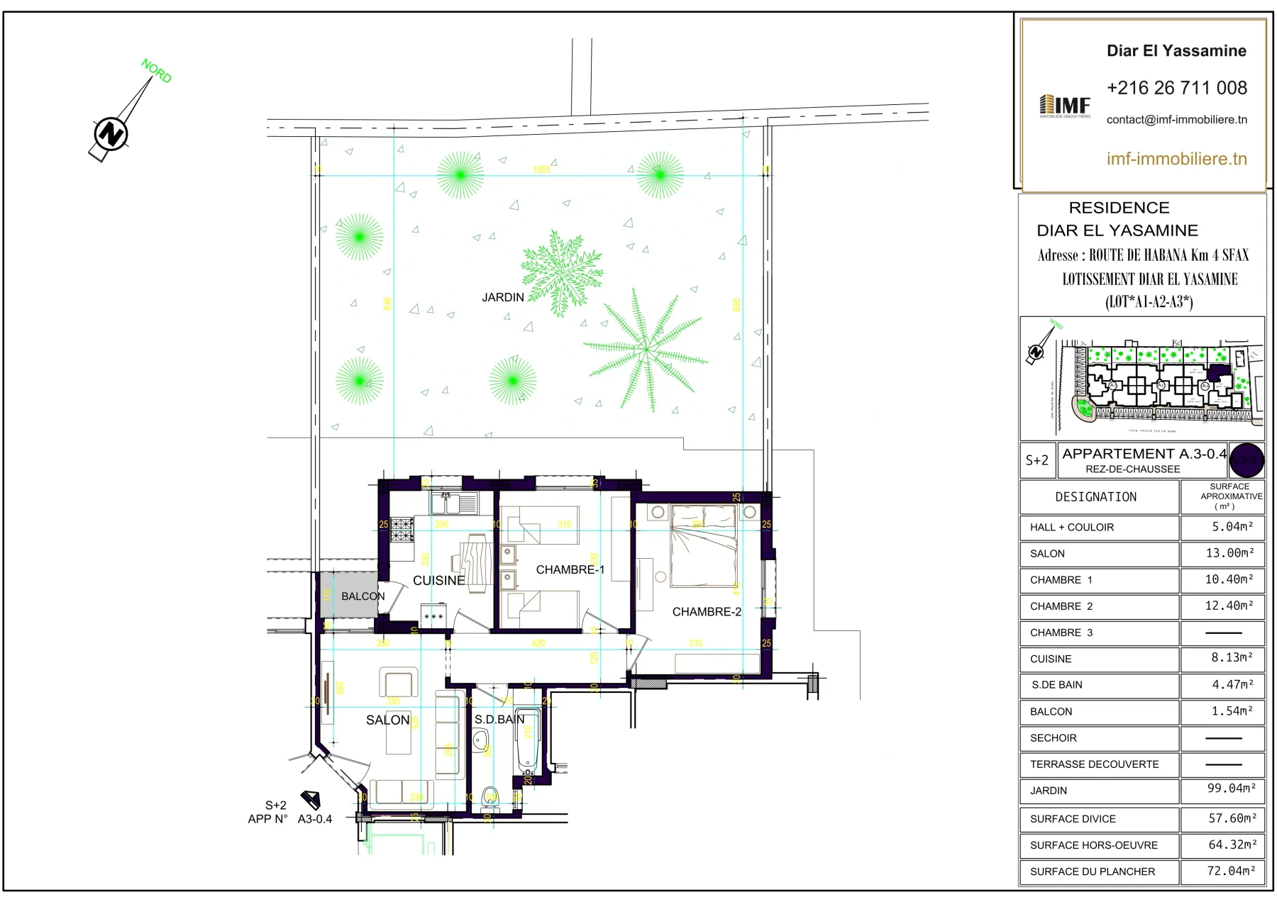 Apartment plan A3-0.4