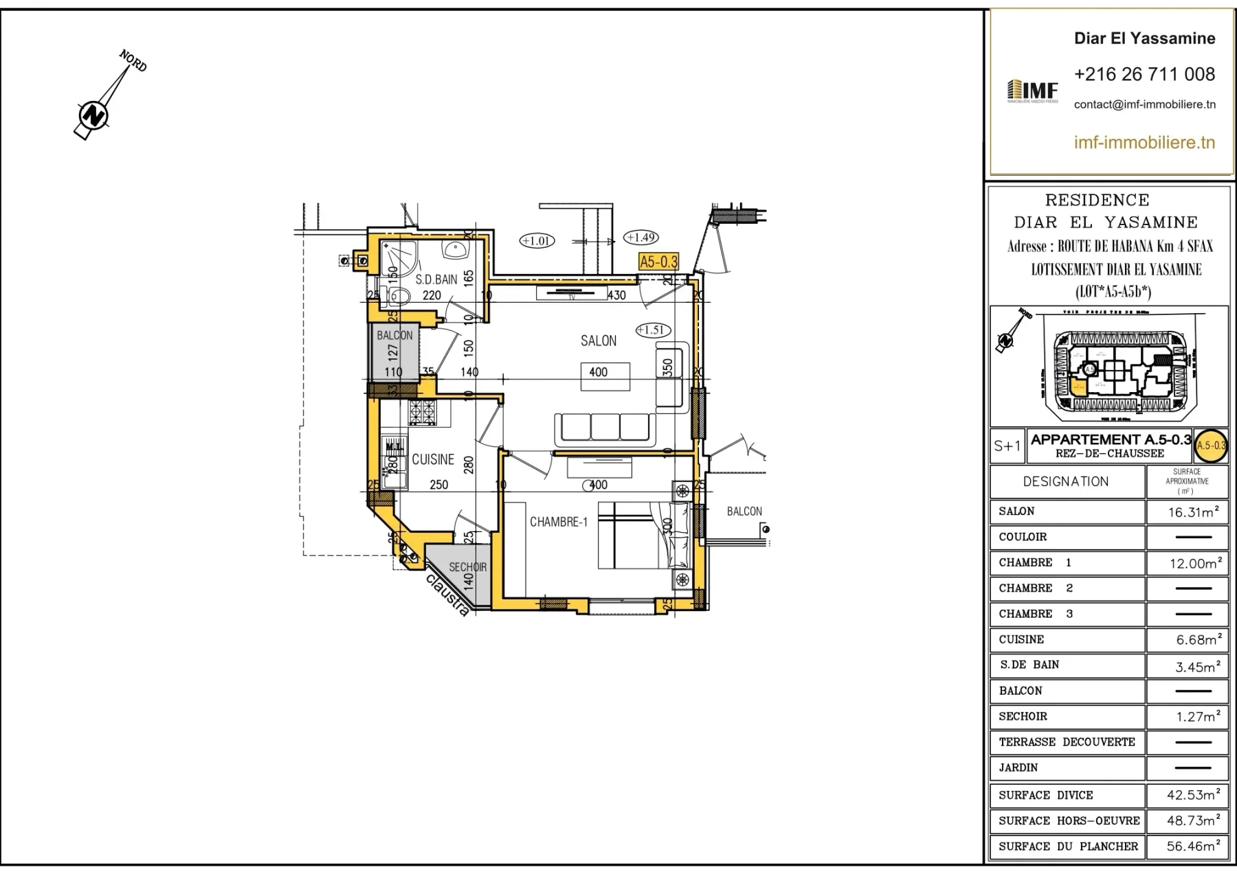 Apartment plan A5-0.3
