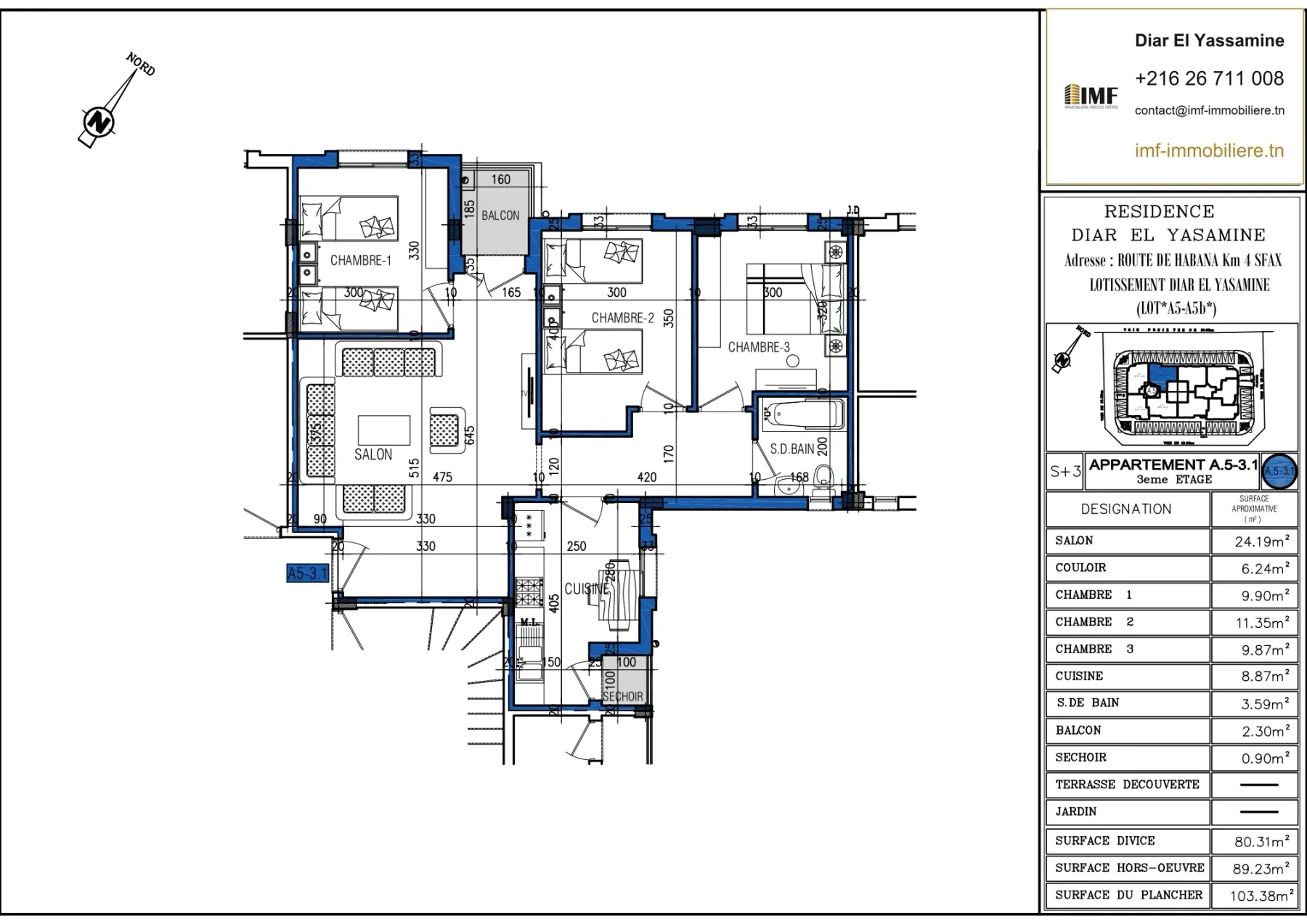 Apartment plan A5-3.1