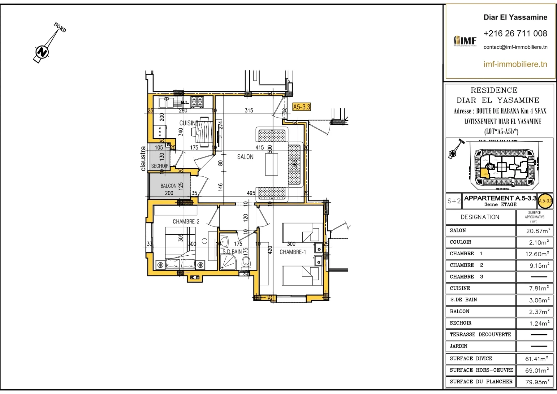 Apartment plan A5-3.3