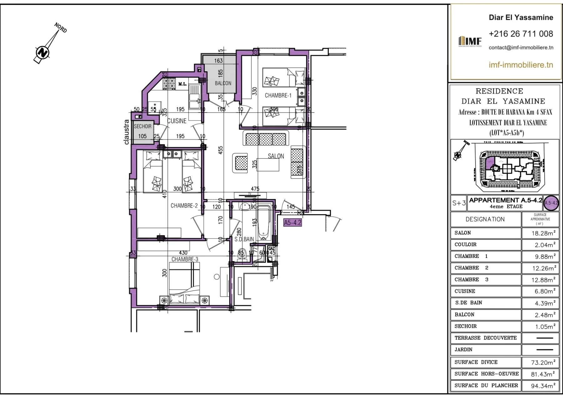 Apartment plan A5-4.2