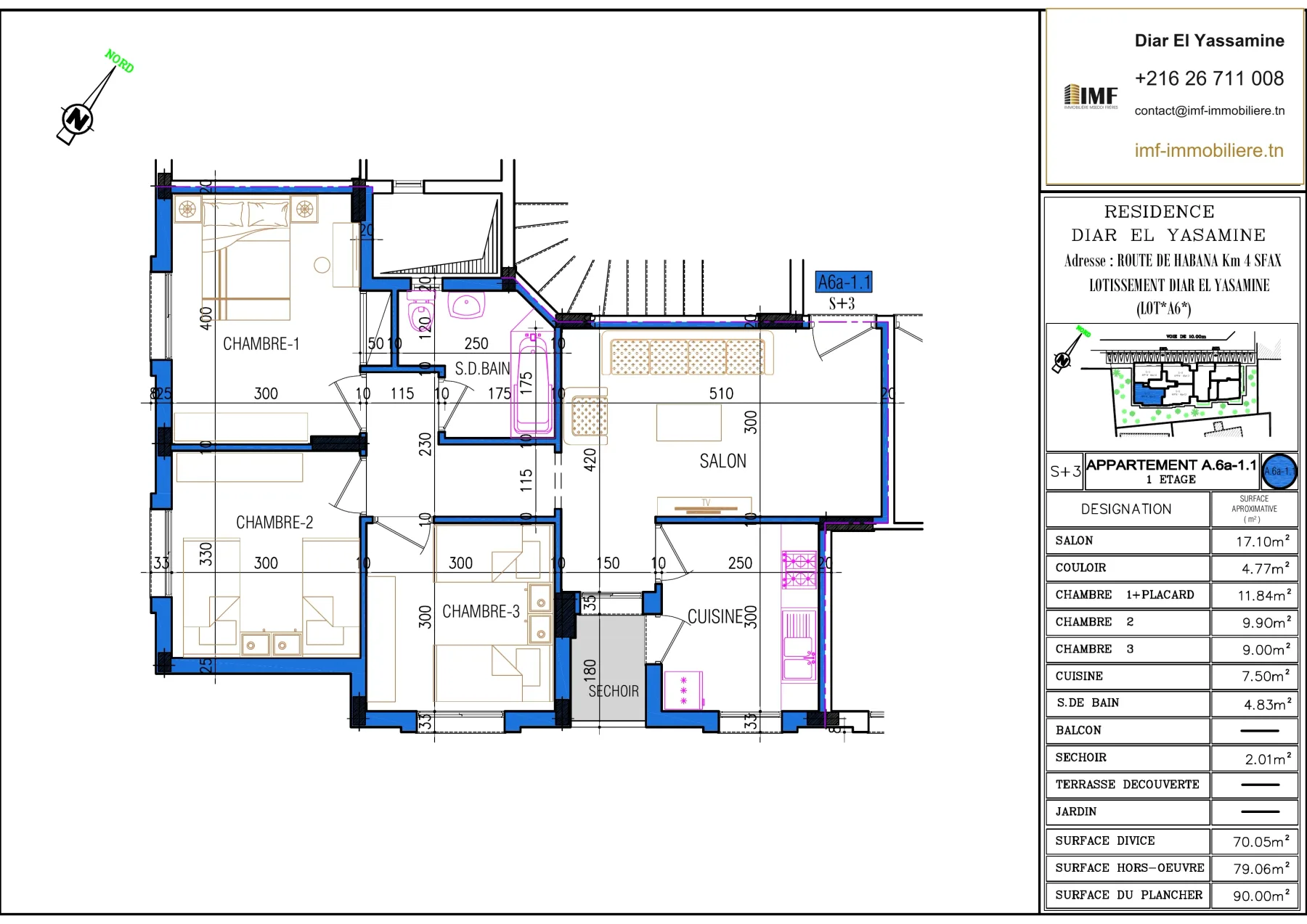 Apartment plan A6.a-1.1