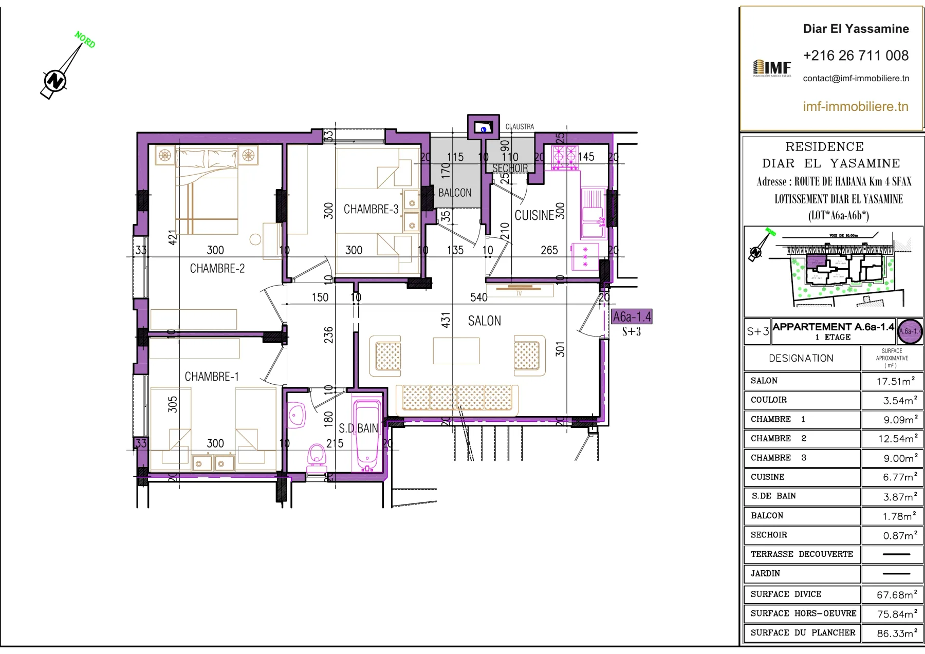 Apartment plan A6.a-1.4