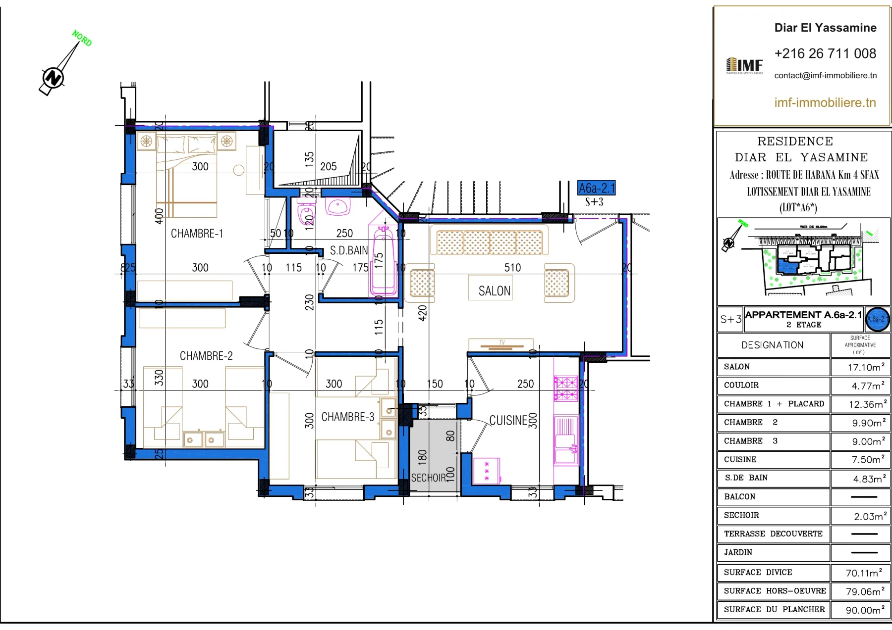 Apartment plan A6.a-2.1