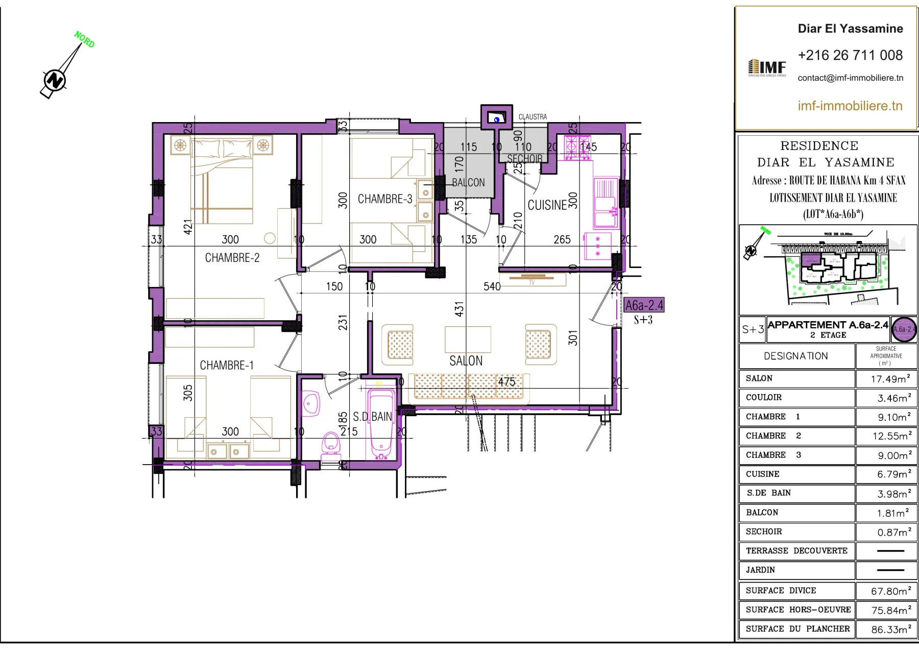 Apartment plan A6.a-2.4