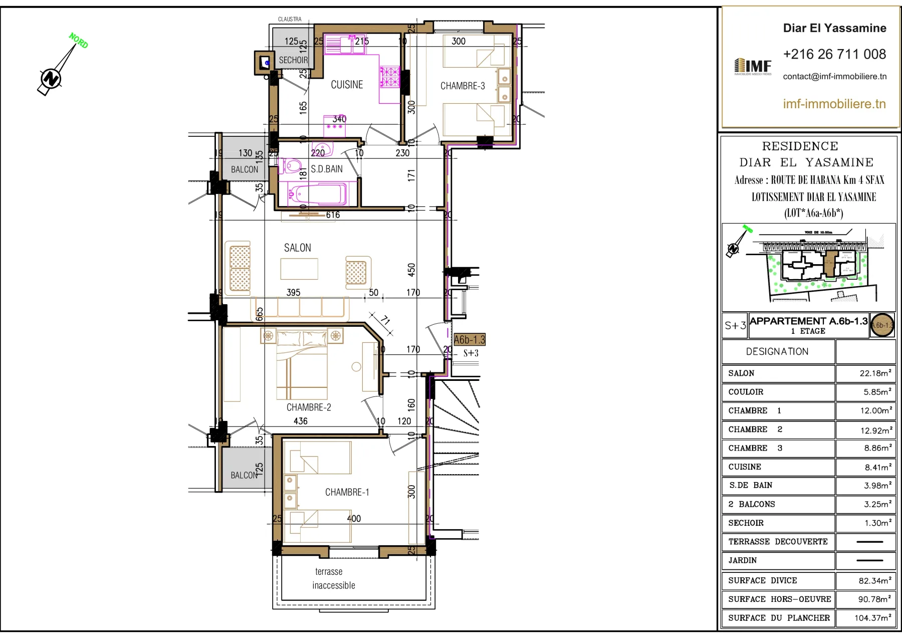 Apartment plan A6.b-1.3
