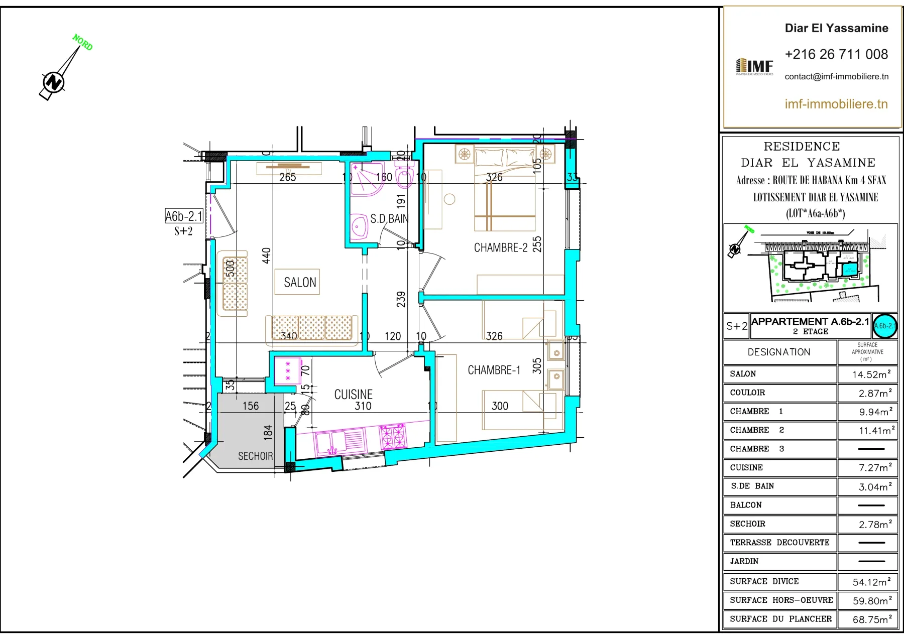 Apartment plan A6.b-2.1