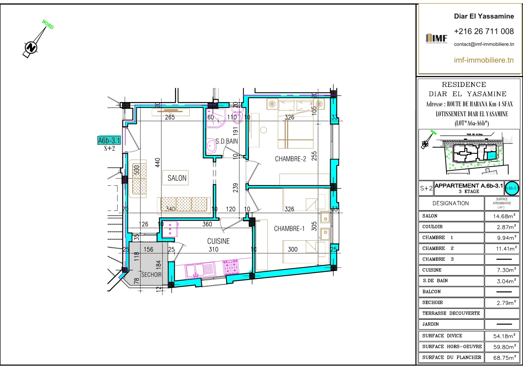 Apartment plan A6.b-3.1