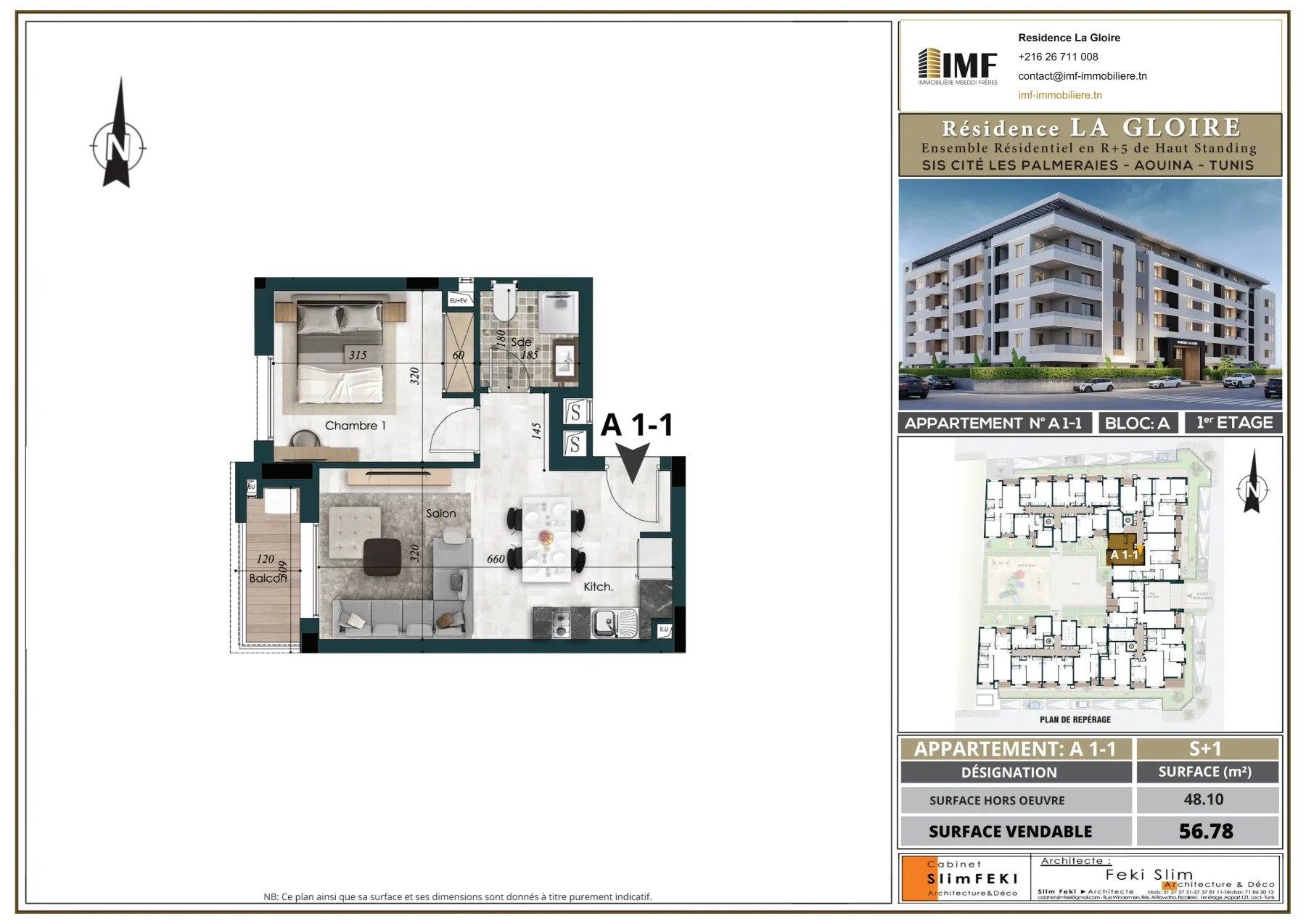 Apartment plan A 1-1