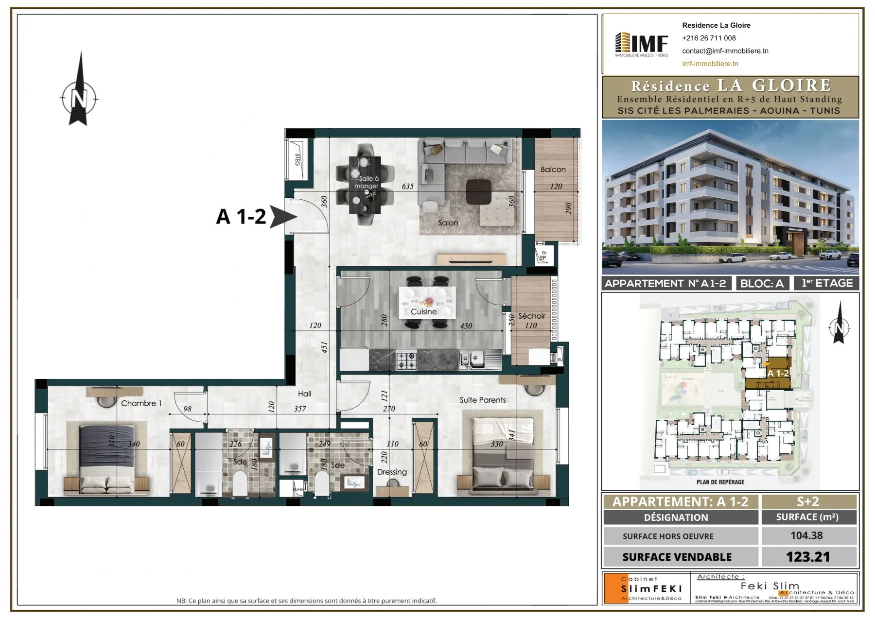 Apartment plan A 1-2