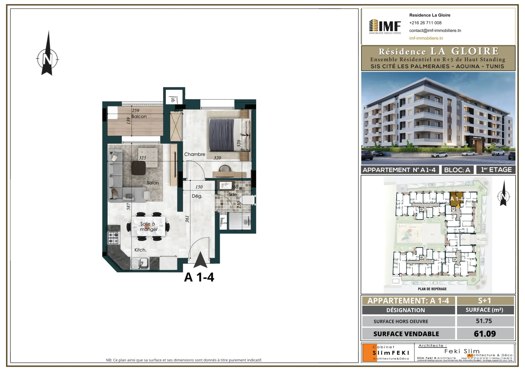 Apartment plan A 1-4
