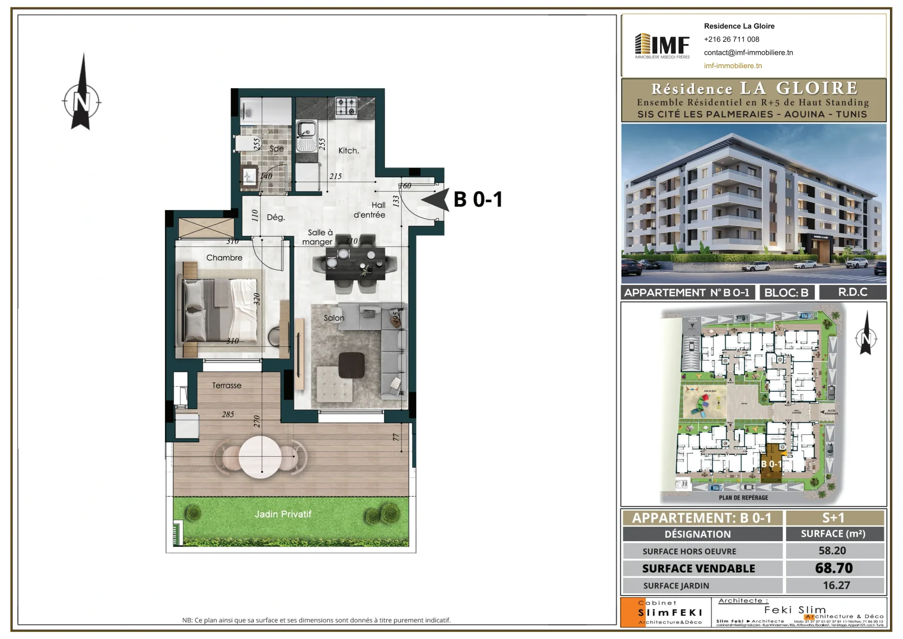 Apartment plan B 0-1