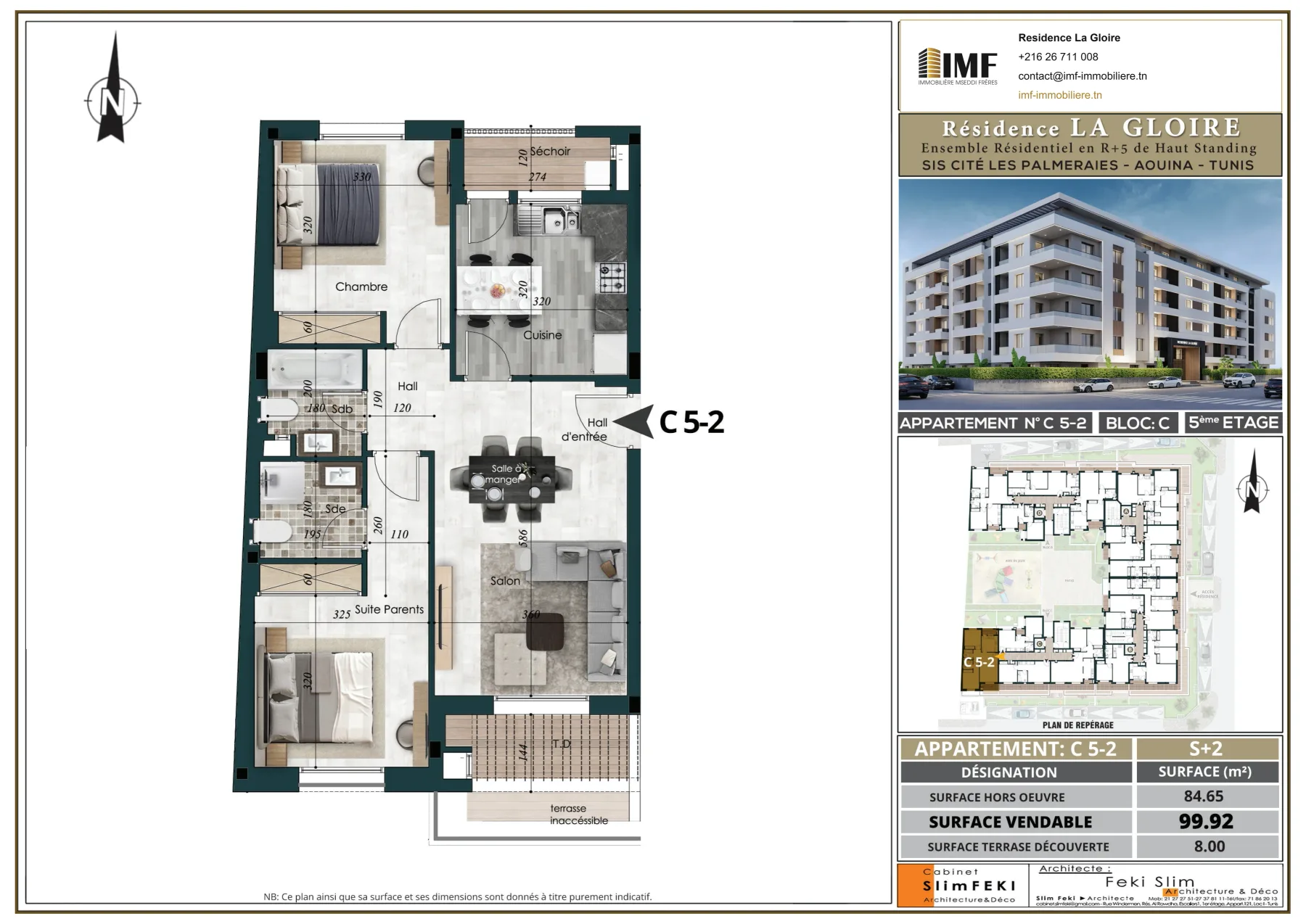 Plan de l’appartement C 5-2
