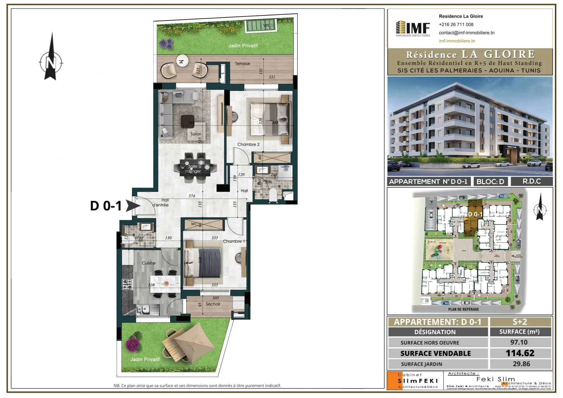 Apartment plan D 0-1