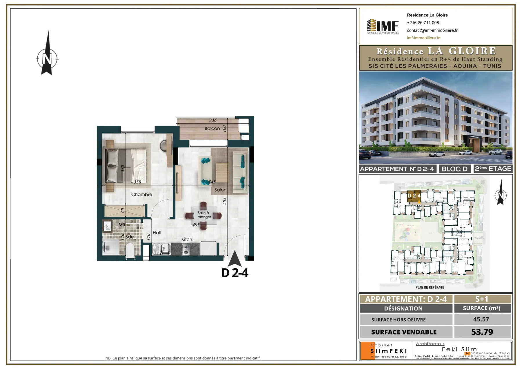 Apartment plan D 2-4